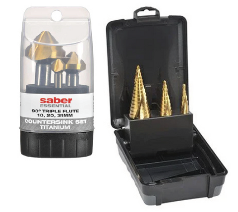 STEP DRILL AND COUNTERSINK SET COMBINATION