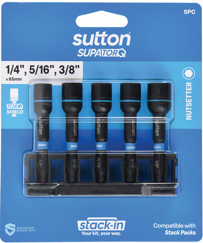 BIT NUTSETTER S230 MAGNETIC 65MM SET 5PC