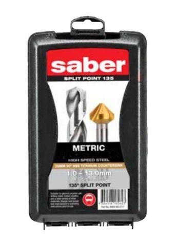 JOBER DRILL SABER SET HSS 25PC W/ COUNTERSINK
