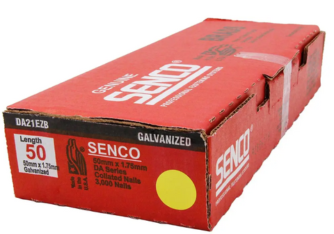 NAIL BRAD SENCO 50MM DA21 GALV (BOX 3000)