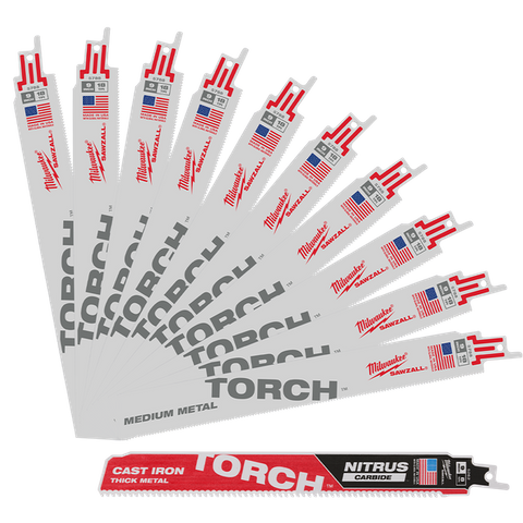 RECIPRO BLADE SET MILW SAWZALL METAL 9" 18TPI 10PK