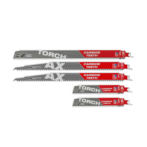 RECIPRO BLADE MILW SAWZALL CARBIDE DEMO 5-PC SET