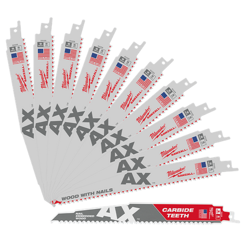 RECIPRO BLADE SET MILW SAWZALL METAL 9" 5TPI 10PK