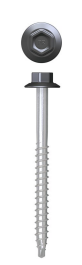SCREW TIMBER CONNECTOR BLACK HEX 12X65 (BOX 1000)