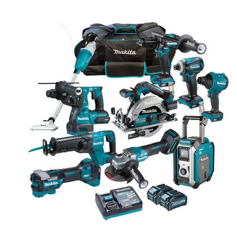 COMBO KIT MAKITA 40V BRUSHLESS(10 PCE)DK0238G101