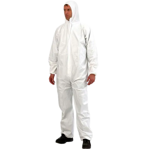 COVERALL DISPOSABLE RAPID 5/6 WHITE 3XL