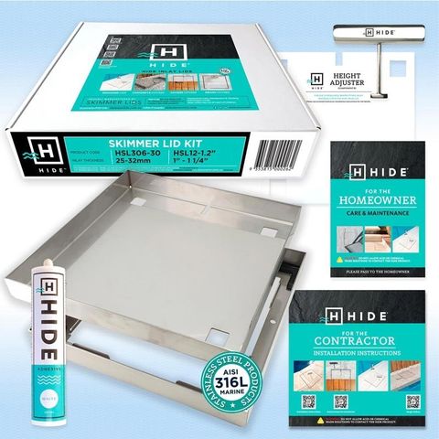 SKIMMER LID KIT HIDE #306 (25-32MM) 30MM DEPTH