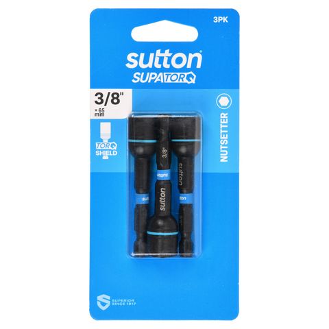BIT NUTSETTER S230 MAGNETIC 3/8 65MM 3PK
