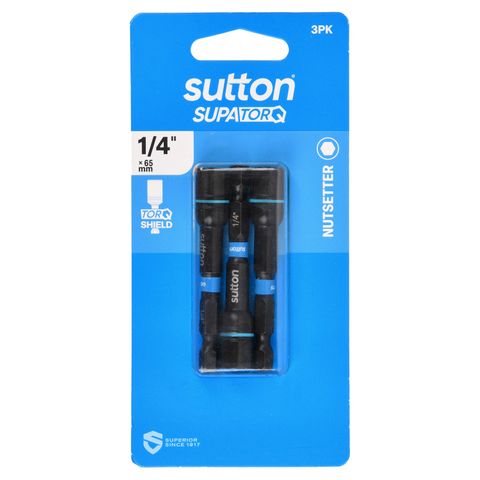BIT NUTSETTER S230 MAGNETIC 1/4 65MM 3PK