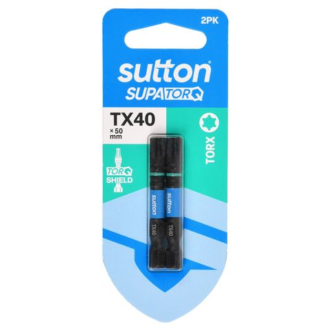 BIT SCREWDRIVER S212 TORX TX40 50MM 2PK