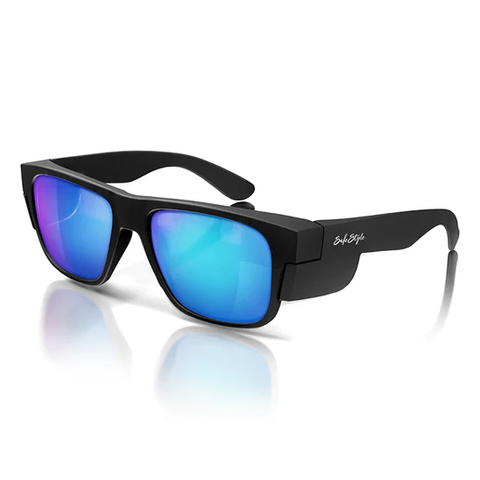 SAFETY GLASSES  FUSIONS MATTE BLK / POLARISED UV