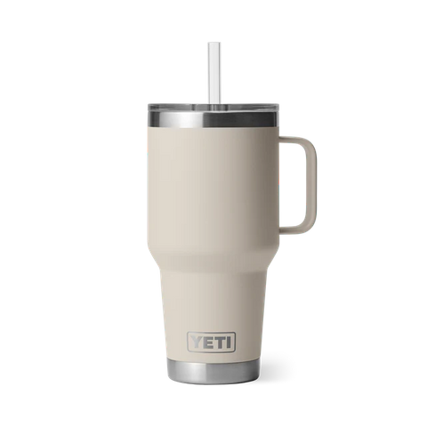MUG STRAW RAMBLER 35OZ 1L CAPE TAUPE YETI