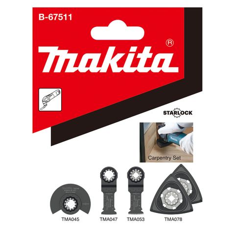 BLADE MULTITOOL CARPENTRY SET MAKITA (4 PIECE)