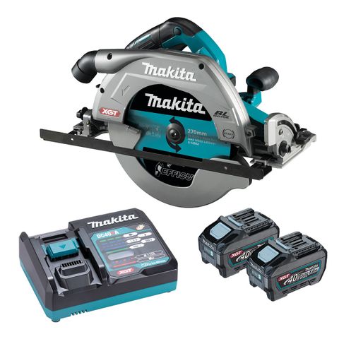MAKITA 40V MAX BRUSHLESS 270MM CIRCULAR SAW KIT