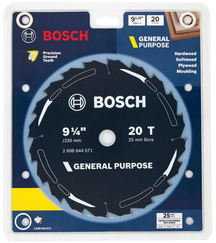 TCT SAW BLADE BOSCH WOOD 235X25MM 20T (PIECE)