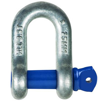 SHACKLE DEE 25MM 8.5T SCREW PIN GRD S