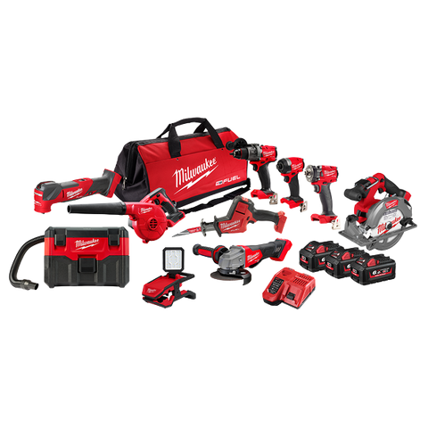 POWER PACK MILW 10PC M18 FUEL 10C4 M18FPP10C4603B