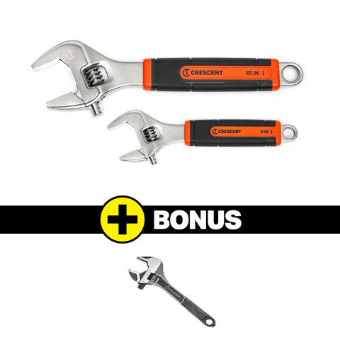 APEX ADJUSTABLE WRENCH QUICK FIT JAW SET OF 2
