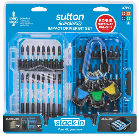 SUTTON SUPATORQ SCREWDRIVER BIT SET 37 PIECE