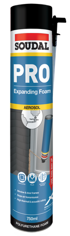 FOAM EXPANDING PRO SOUDAL FILL & FIX 750ML