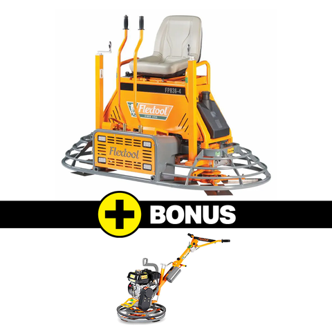 FLEXTOOL 36&rsquo;&rsquo; PROFINISH RIDE-ON POWER TROWEL