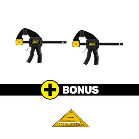 STANLEY XL TRIGGER CLAMP DUAL PACK 450MM