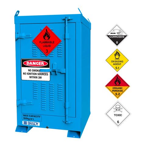 CABINET STORAGE OUTDOOR CHEMICAL 160L BSC060CPE