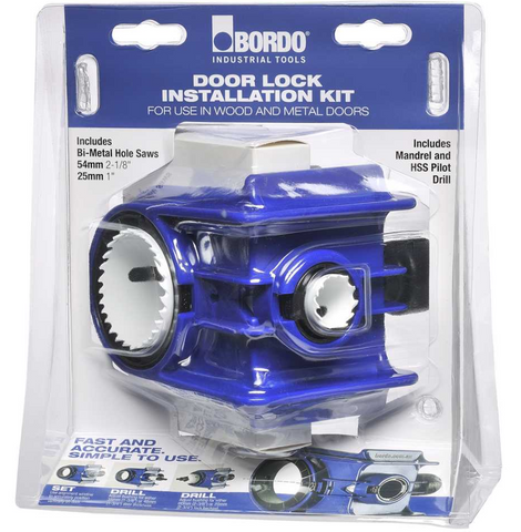 BORDO HOLESAW DOOR LOCK INSTALLATION KIT