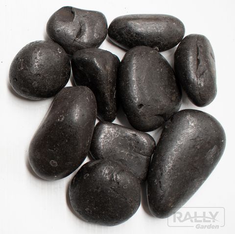 SUNRISE BLACK POLISHED PEBBLES 20KG BAG