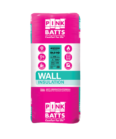 PINK&reg; BATTS WALL INSULATION R4 HD 1160X430X140 5PK