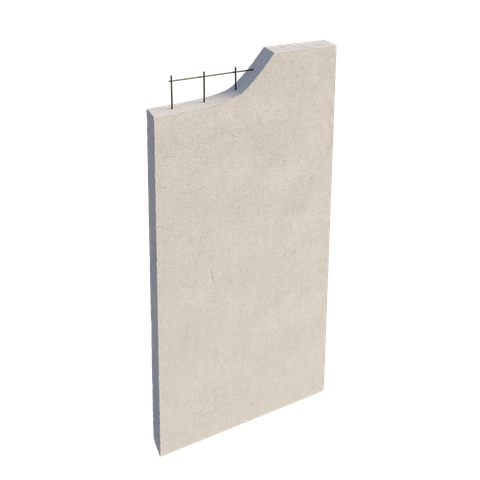 AAC WALL PANEL HARDIE GRAVIS 2400X600X75MM