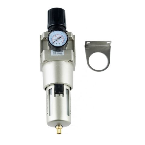 FILTER REGULATOR AIR 1/2"BSP W/- GAUGE & BRKT