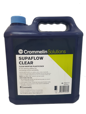 MORTAR PLASTICIZER SUPAFLOW CLR  4L