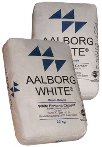 CEMENT WHITE AALBORG ABC 20KG (BAG)