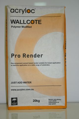 RENDER ACRYLOC WALLCOTE PRO RENDER 20KG