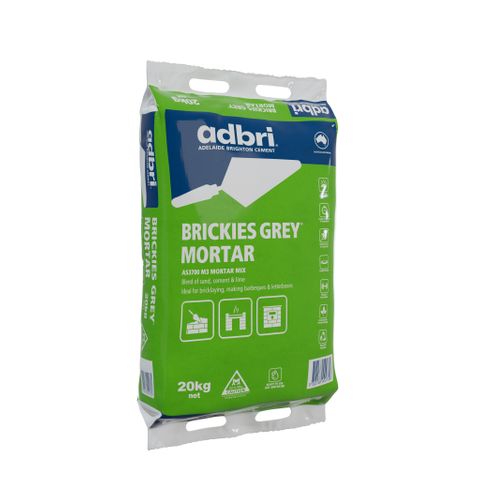 ADBRI CEMENT BRICKIES GREY MORTAR 20KG