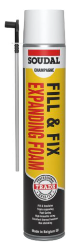 FOAM EXPANDING SOUDAL FILL & FIX 750ML