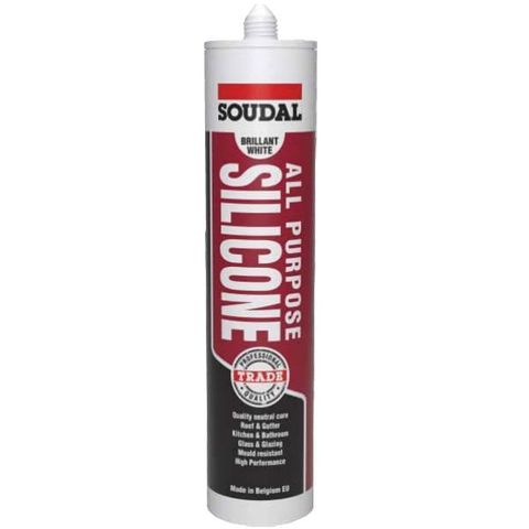 SEALANT SOUDAL ALL PURPOSE SILICONE WHITE 300ML