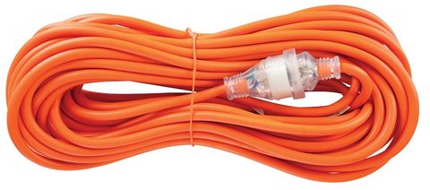 EXTENSION CORD 15A LEAD X10A PLUG 10M HD ORG