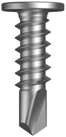 SCREW FLAT TOP SDM 10X16 PH CL3 GALV (BOX 1000)
