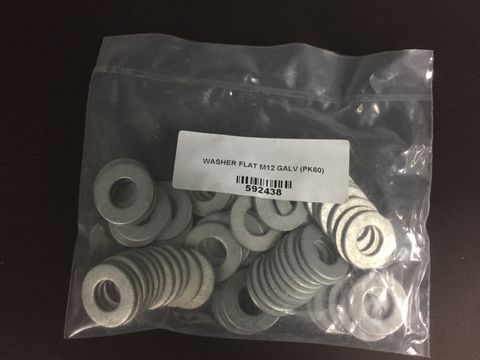 WASHER FLAT M12 GALV (PK50)