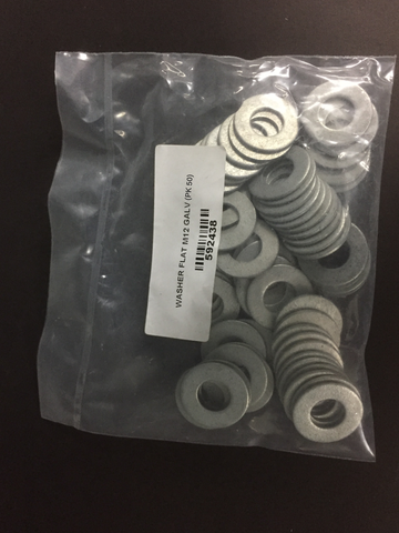 WASHER FLAT M12 GALV (PK50)