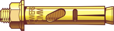 ANCHOR SLEEVE 8X60 HEX ZINC (BOX 50)