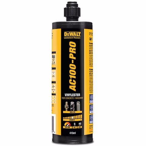 ADHESIVE DEWALT AC100-PRO VINYL STYRENE-FREE 410ML