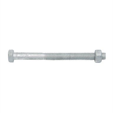 BOLT HEX 10X120 GALV NUT&WASHER (PK 10)