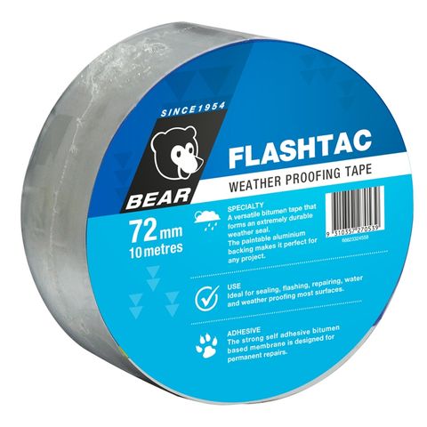 TAPE FLASHING ALUM 72MMX10M (ROLL)