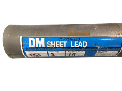 LEAD FLASHING 15KGM2 300MM X 4M 18.00KG (ROLL)