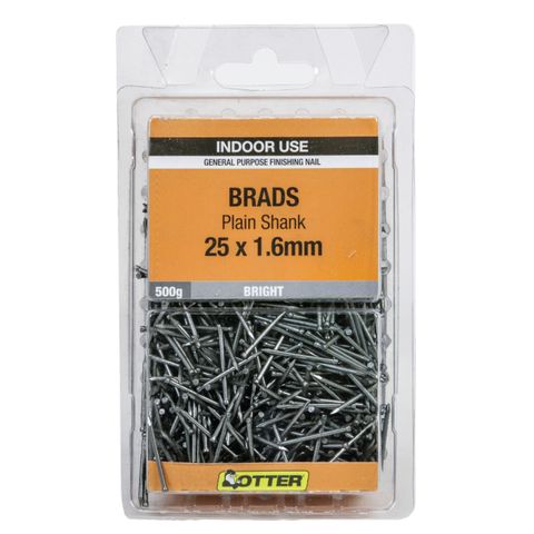 NAIL BULLET BRIGHT 25X1.6MM (500G (PACK)