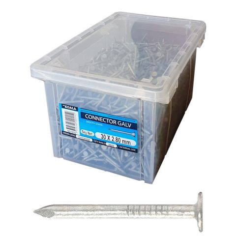 NAIL CONNECTOR GALV 30X2.8MM (5KG PACK)