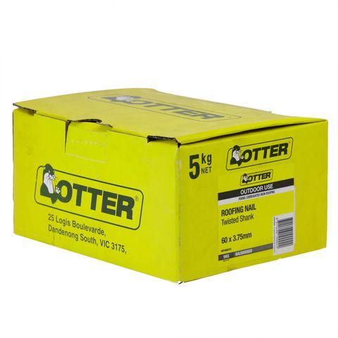 NAIL ROOF TWIST SHANK GAL 60X3.75MM (5KG BOX)